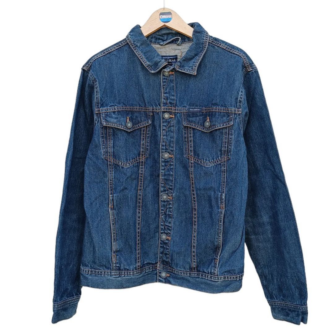 Jaket Jeans Pria Pull Bear Size L