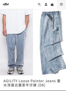 JKS Loose Painter Jeans D8 水洗復古畫家牛仔褲