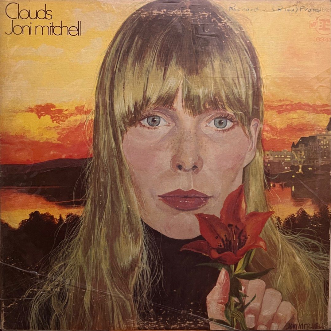 Joni Mitchell Clouds Album Cover with a dreamy sky image