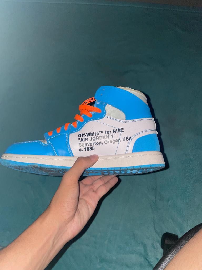 Air jordan 1 off white unc legit check online