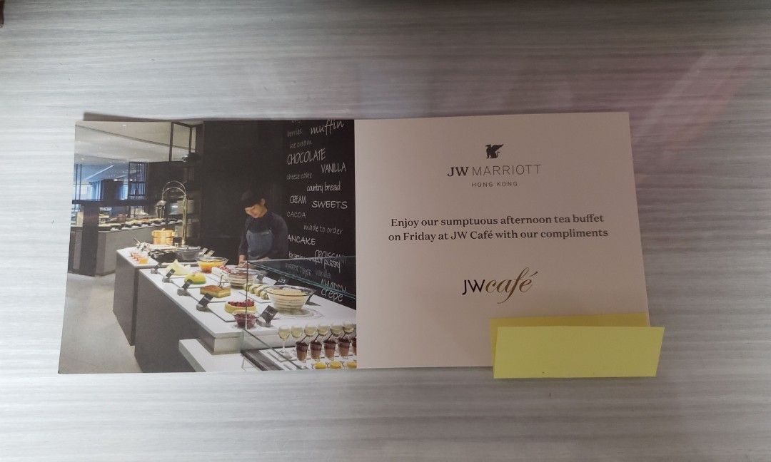 JW Marriott afternoon tea buffet (Friday), 門票＆禮券, 兌換券 Carousell