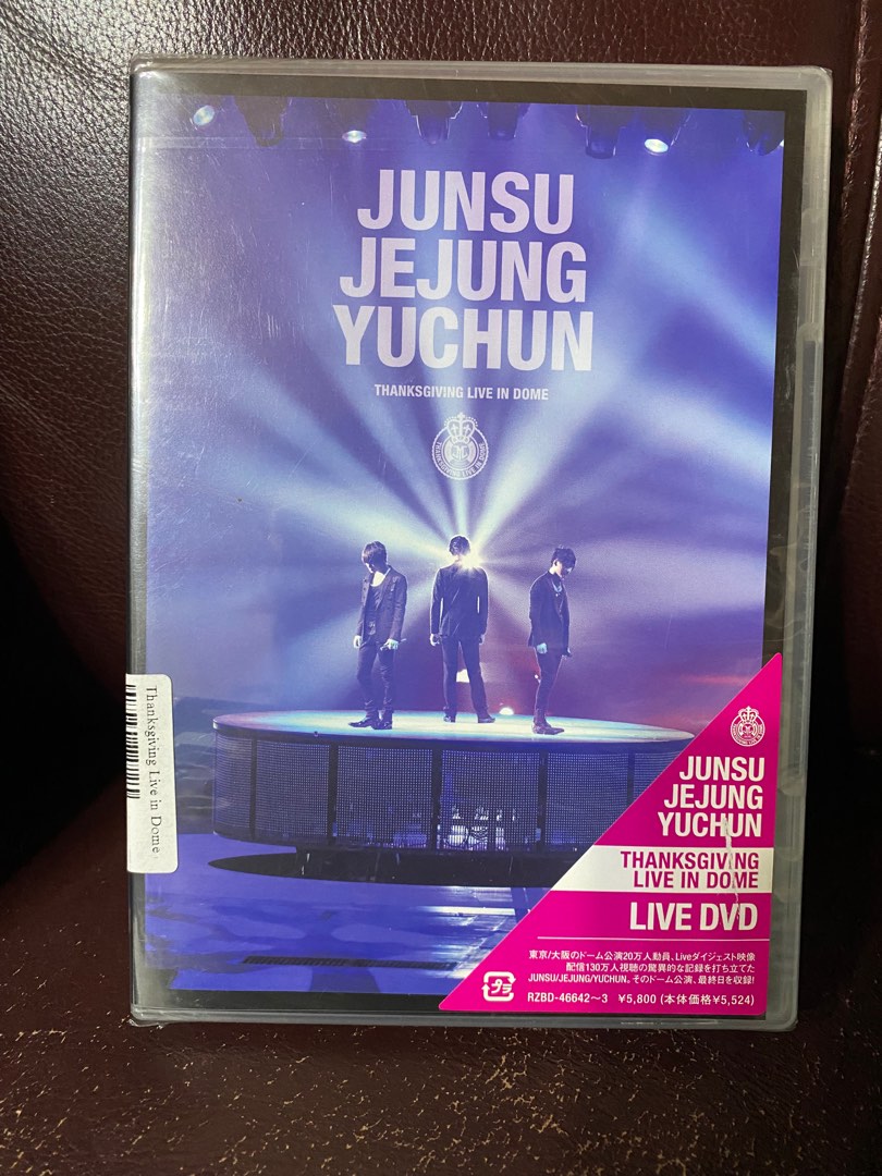 JYJ JUNSU JEJUNG YUCHUN THANKSGIVING LIVE 2010全新沒有拆封日本版
