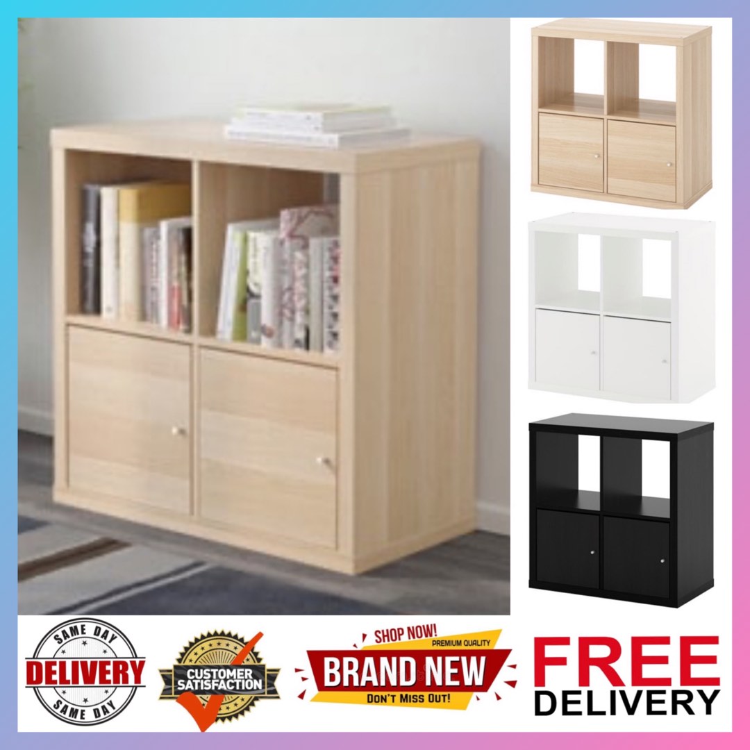 KALLAX Shelving unit with doors Malm Brimnes Hemnes Nordli Mackapar Billy Alex Kallax Trofast