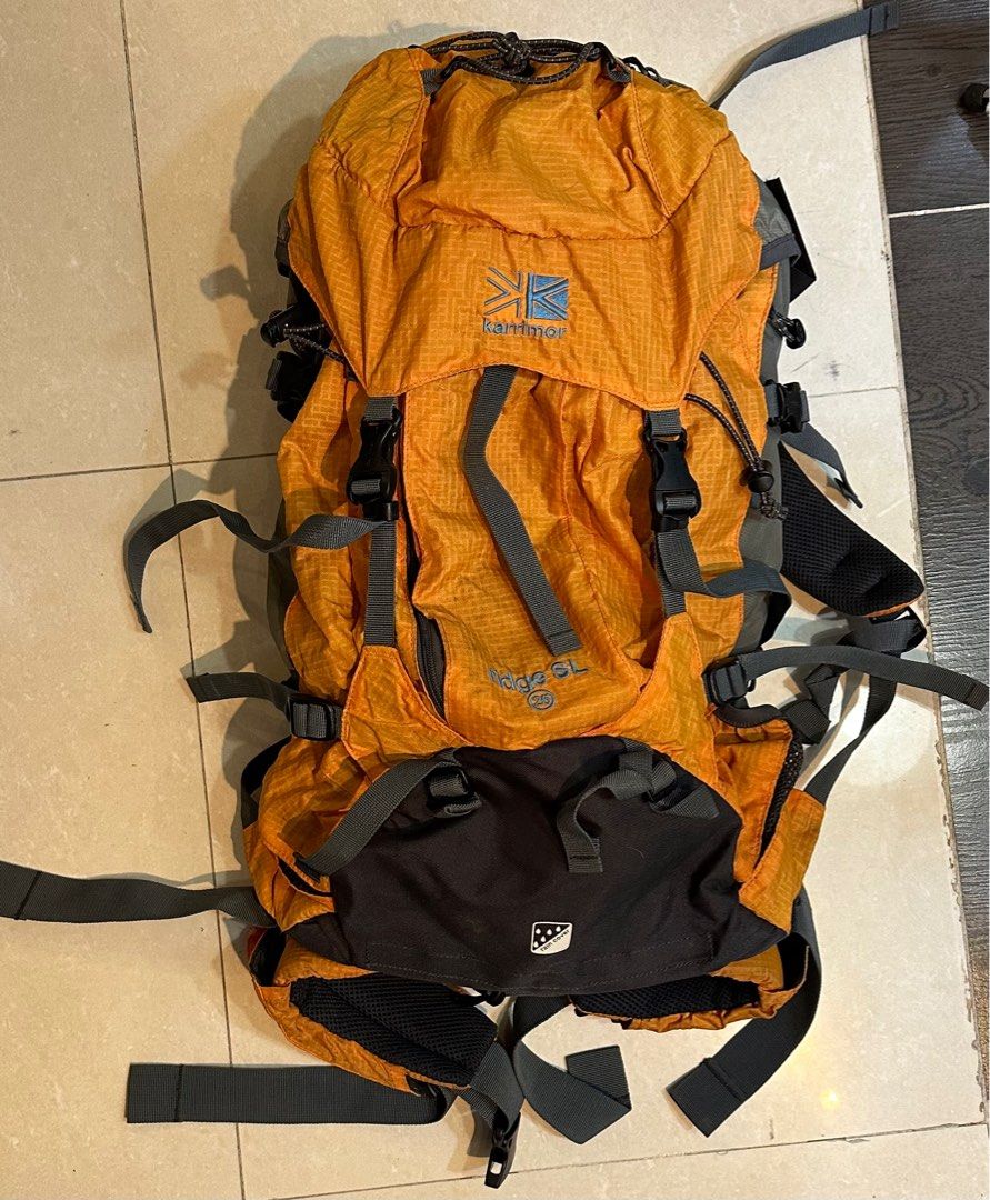karrimor ridge SL25 行山背囊橙色, 男裝, 袋, 背包- Carousell