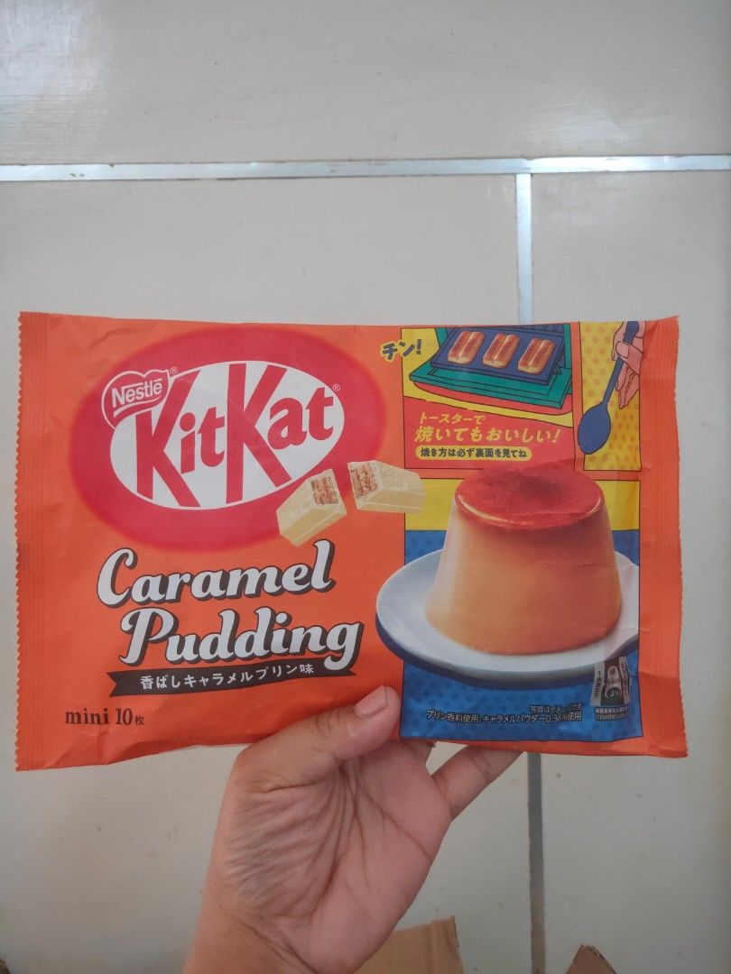 KitKat Caramel Pudding Flavor... Original From Japan, Makanan & Minuman