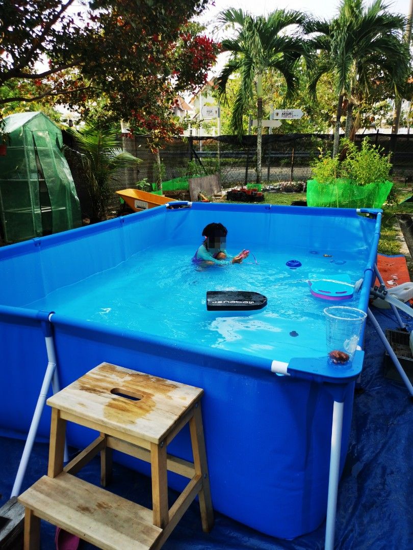 Kolam mandi size besar + filter pump, Babies & Kids, Baby Nursery