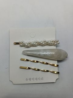 Korean Style Classic White Pearl Charm Hair Pin Accessories Jewelry