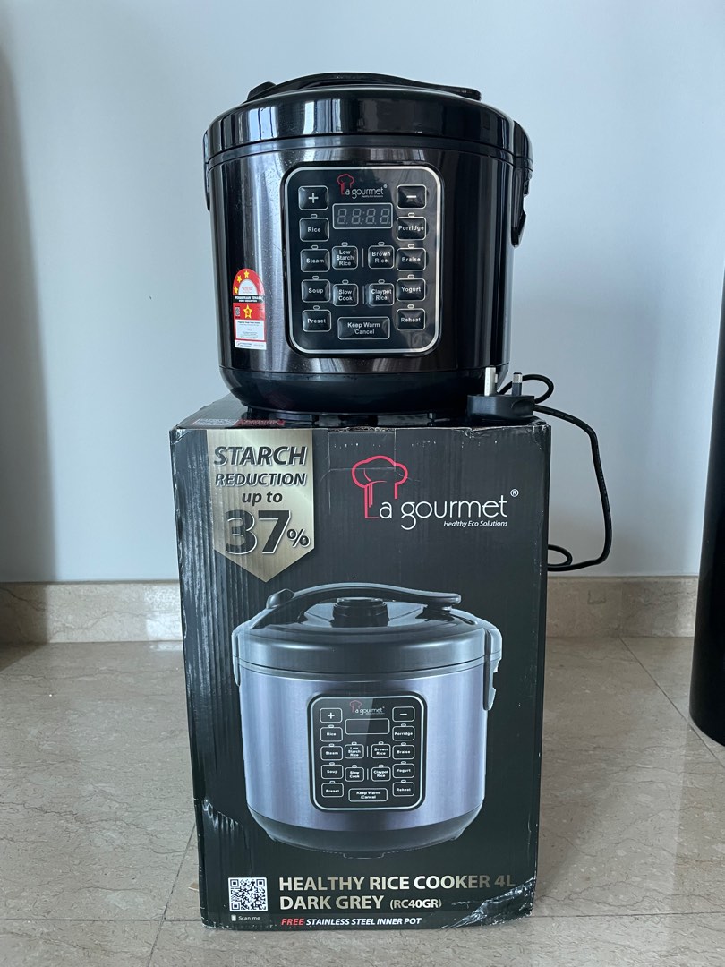 La Gourmet Healthy Rice Cooker 4L (RC40GR), TV & Home Appliances
