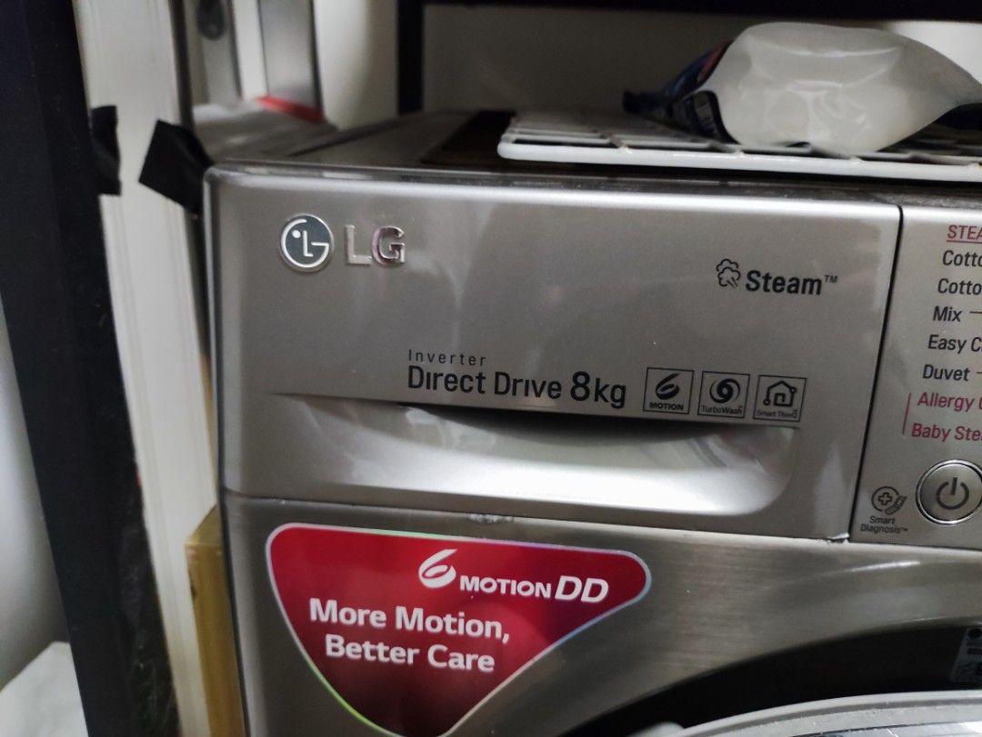 LG washing machine FC1408S3E, TV & Home Appliances, Washing Machines