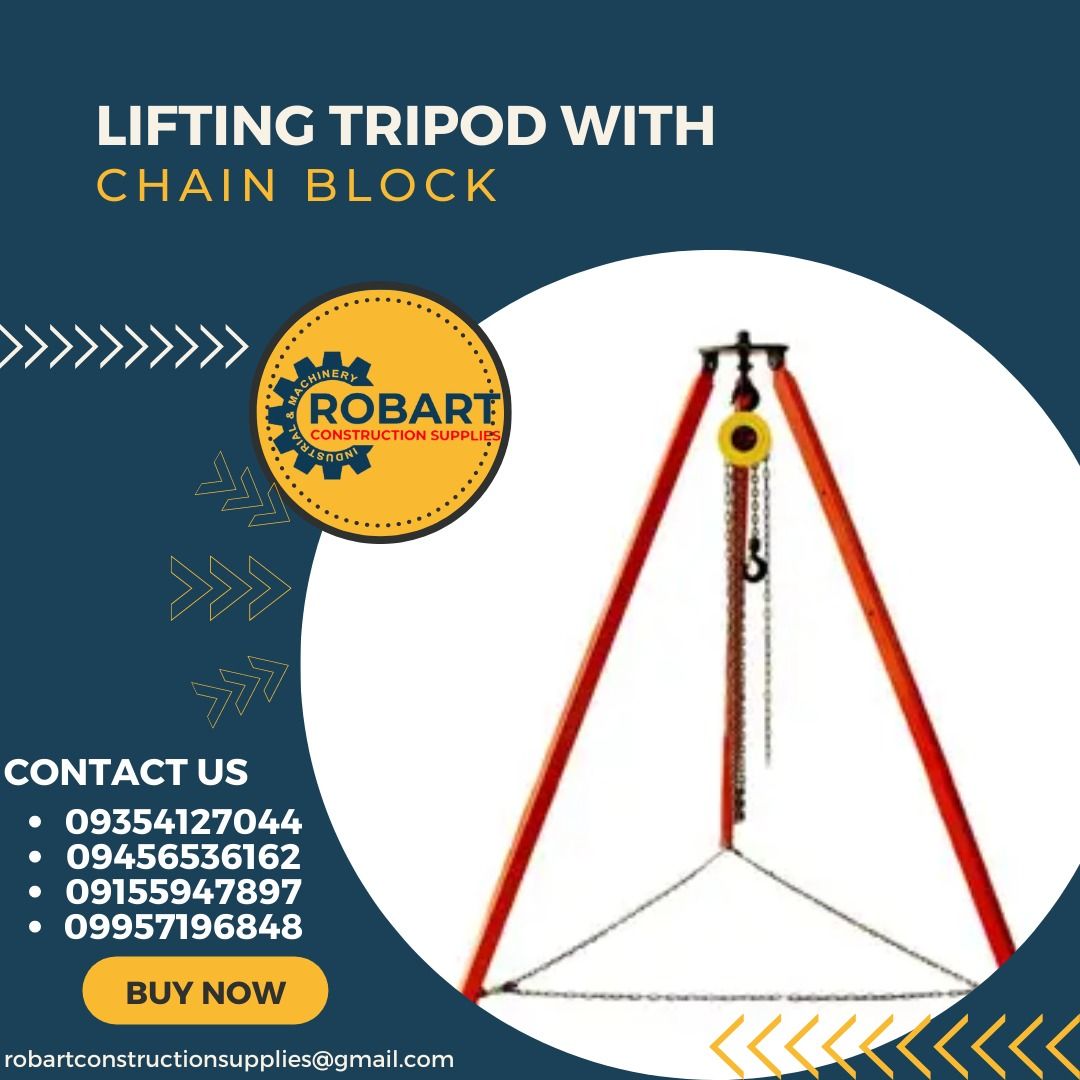 LIFTING TRIPOD WITH CHAIN BLOCK on Carousell