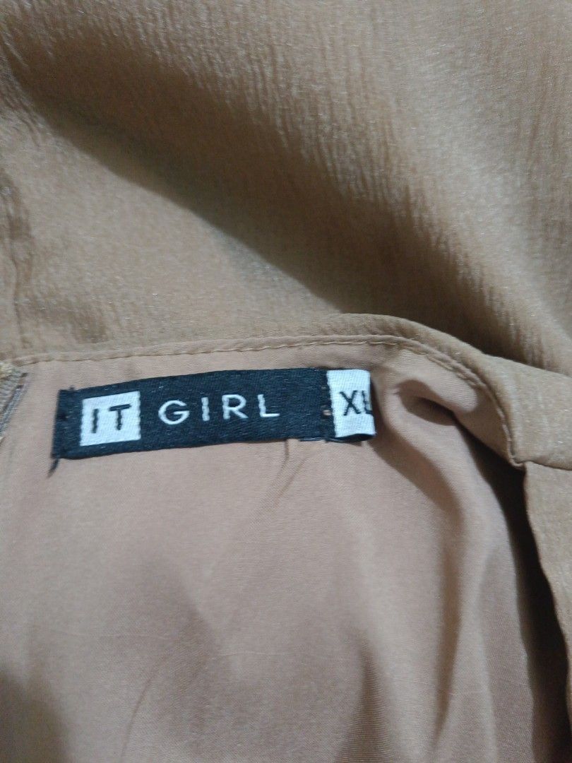 Light Brown Dress (Category: Dresses) located in Quezon City. Submitted by aruhtudaneh (Listing ID 1232117588, Image 3). Description: Used once for an event and item already washed. Not sure of the exact color but dress code was beige/neutrals. Size per tag is XL but my usual size is M-L. Bought for 2k+ MOP: BDO, BPI, GCash.