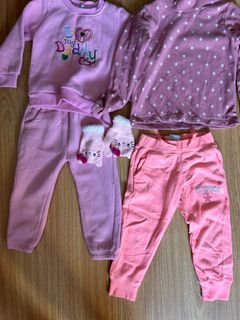 Like new fleece set mittens glove hello kitty gloves pink polka dot cute girl inner winter snow ski thermal underwear top bottom blouse pants heat tech fleece warm minus degree