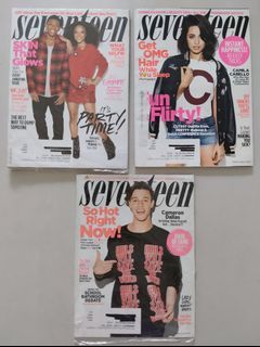 Like New SEVENTEEN MAGAZINES - US EDITION - issues 2016 2017 2018 2019 teen fashion beauty lifestyle makeup diet fitness wellness celebrities
