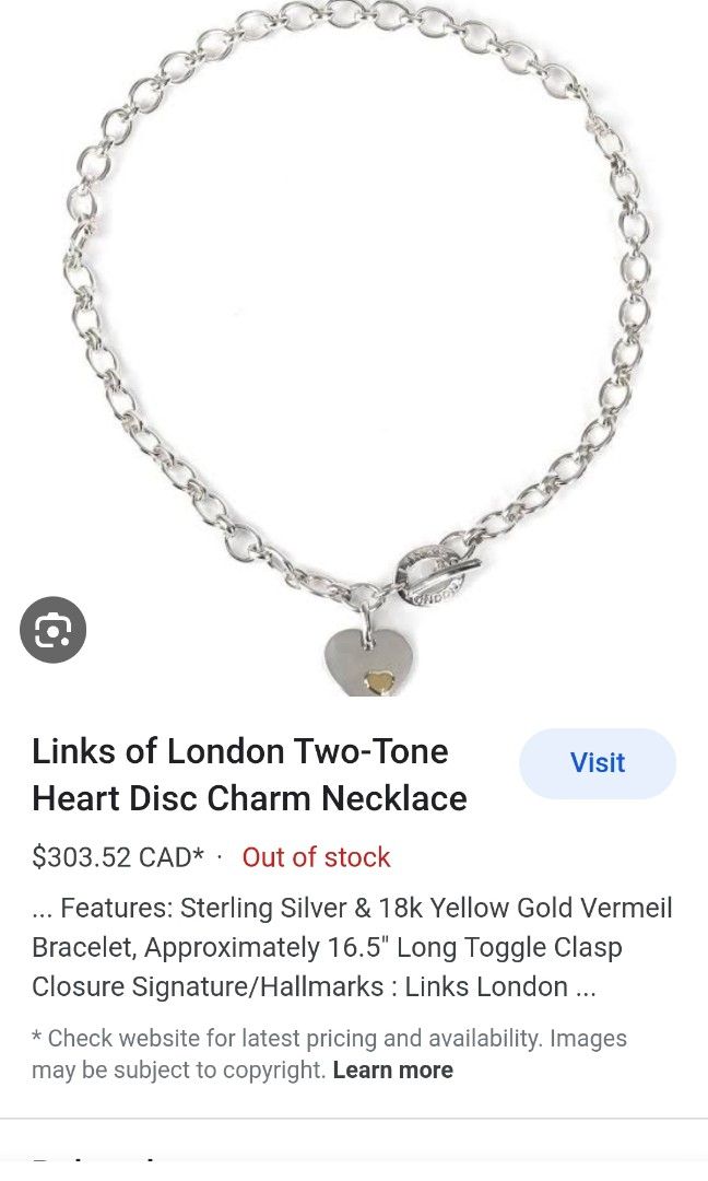 Links of london signature necklace outlet
