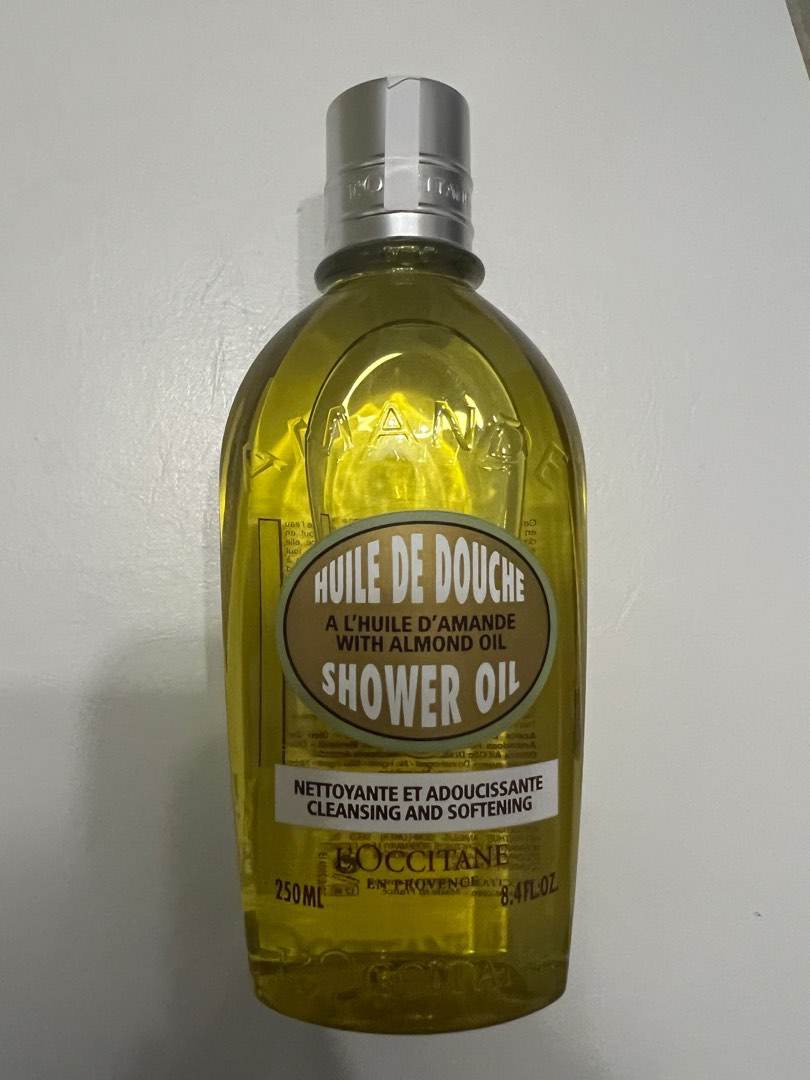 Loccitane Almond shower oil, Beauty & Personal Care, Hair on Carousell