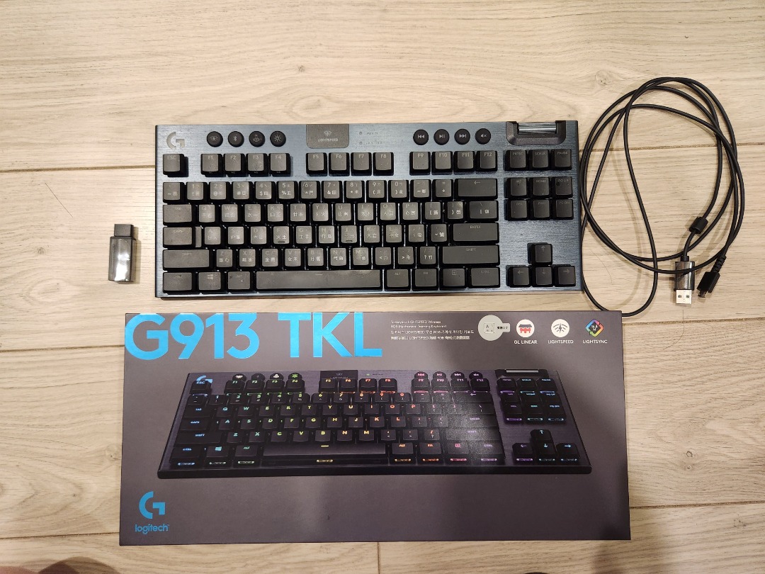 Logitech G 羅技G913 TKL LIGHTSPEED 無線RGB 機械式遊戲鍵盤線性軸(無