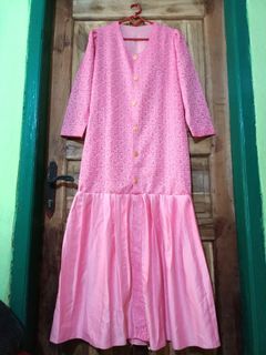 Long Dress Brokat / Long Dress Duyung / Long Dress Pink / Long Dress Rempel / Mididress / Gamis Brokat / Gamis Duyung / Gamis Pink / Gamis Rempel