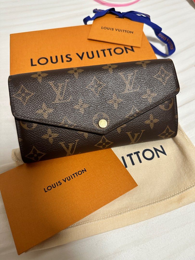 100% Authentic Louis Vuitton M61734 Monogram Portofeuil Sara Lv Long Wallet  Canvas Ladies Brown, Luxury, Bags & Wallets on Carousell