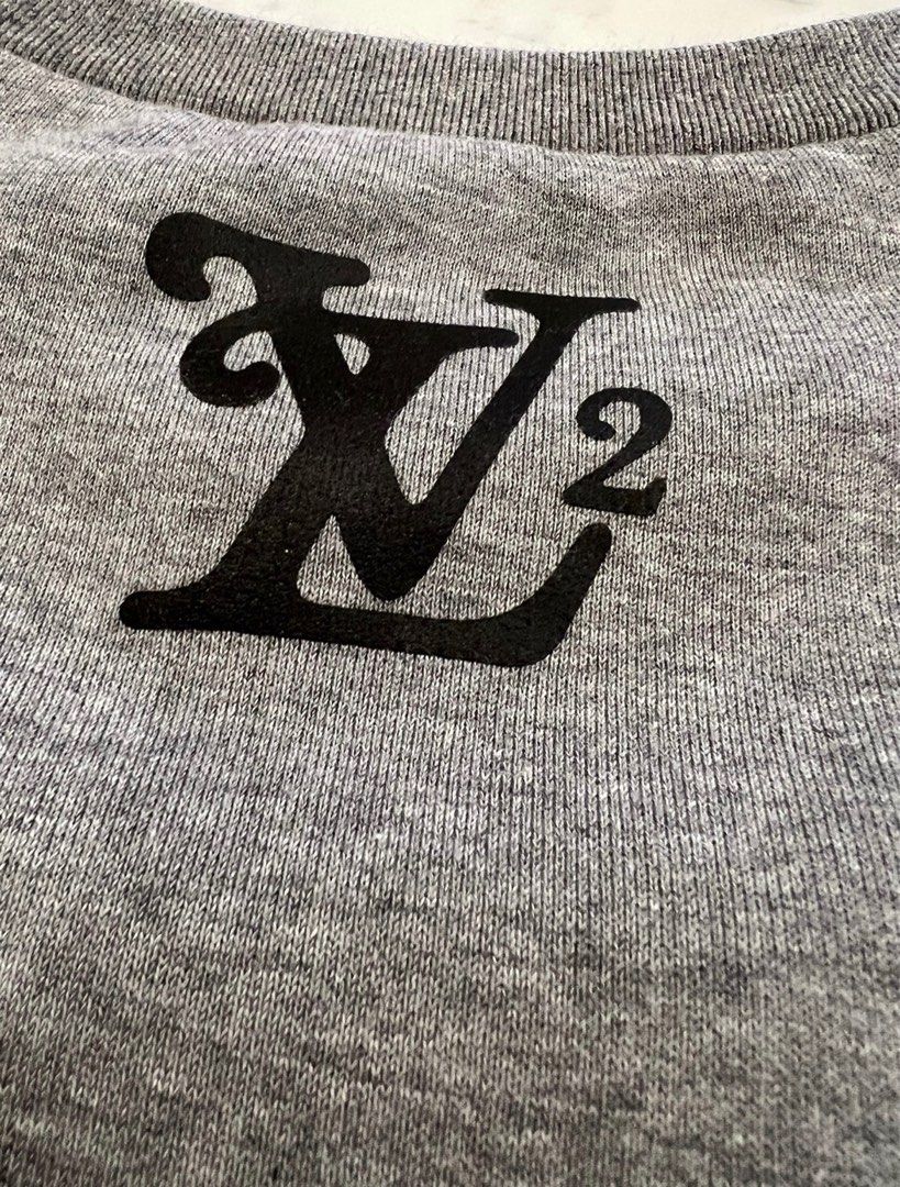 Louis Vuitton X Nigo Men's Grey Squared Lv Sweatshirt Uk Size L Grey, 035700110347