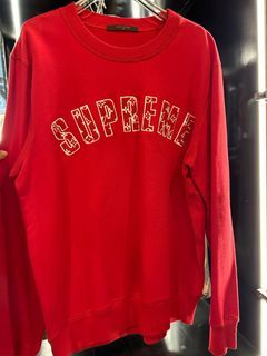 supreme x louis vuitton, Sweaters, Supreme X Louis Vuitton Arc Logo  Crewneck