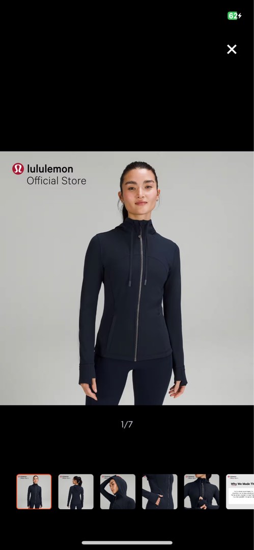 Hooded Define jacket nulu, Women's Fashion, Activewear on Carousell