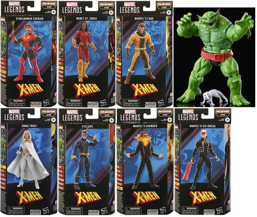 Marvel Legends X-Men 6 Inch Action Figure BAF CH'OD - Set of 7可散