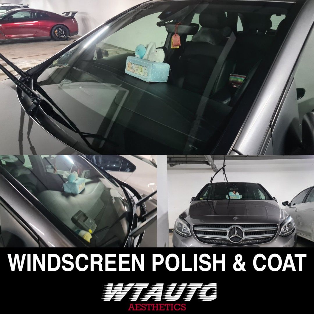 Mercedes Benz Wiper Juddering Fix Windscreen Windshield Polishing & Hydrophobic Coating