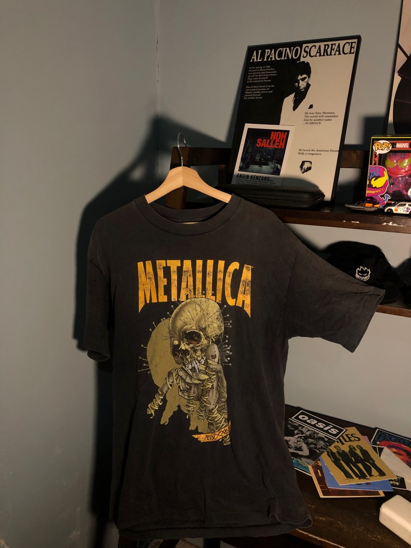 Metallica Pushead 90s, Men's Fashion, Tops & Sets, Tshirts & Polo