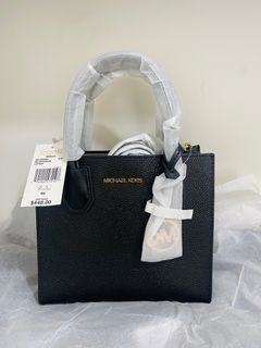 Michael Kors Mercer Black MD messenger handbag