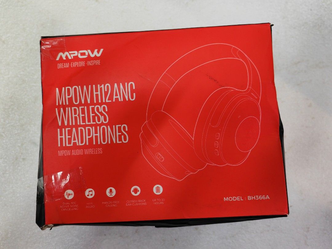 Mpow Active Noise Cancelling Bluetooth Headphones H12 BH366A Display Set