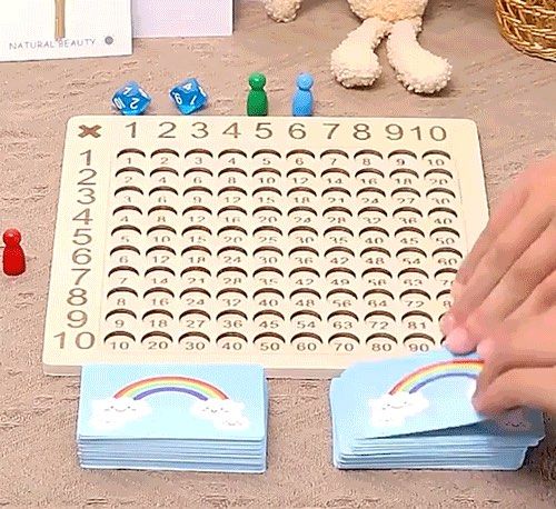 Multiplication Montessori learning board, Hobbies &amp; Toys, Books ...