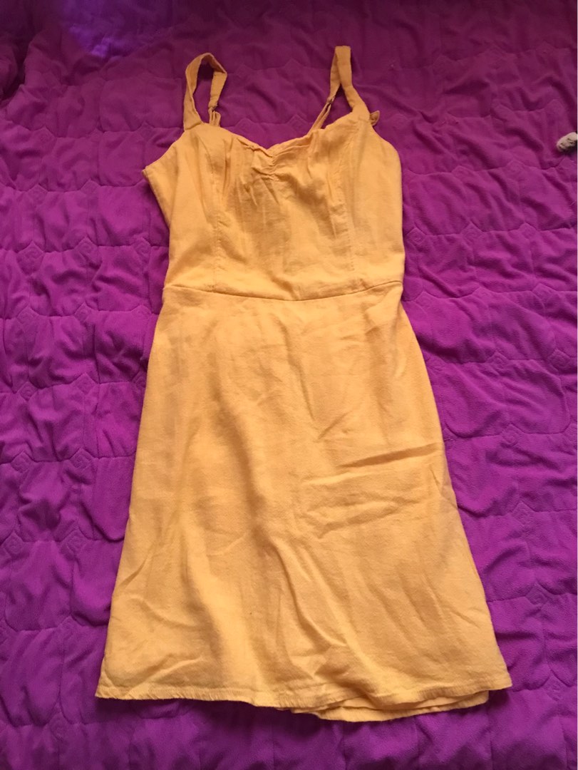 Mustard dress, Women's Fashion, Dresses & Sets, Dresses on Carousell