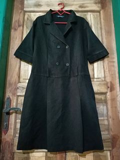 Muzara Dress Blazer Black / Dress Hitam / Black Dress / Dress Korea / Blazer Korea / Dress Coat / Dress Vintage