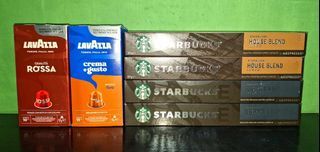 Nespresso Coffee Capsule Lavazza and Starbucks