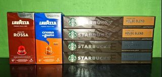 Nespresso Coffee Capsule Lavazza and Starbucks