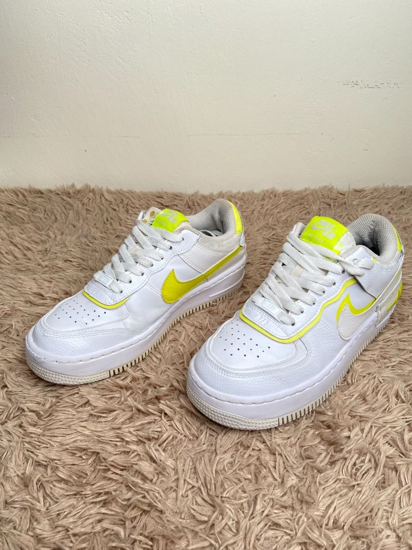 Nike AF1 Airforce 1 Shadow White Lemon Wmn