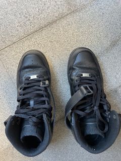 All black air discount force 1 high top