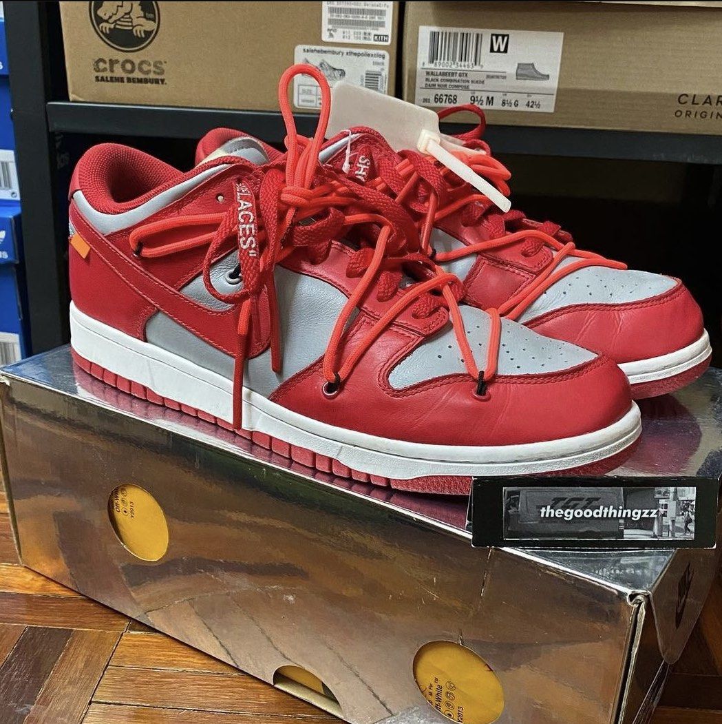 NIKE DUNK LOW OFF WHITE UNIVERSITY RED Men s Fashion Footwear