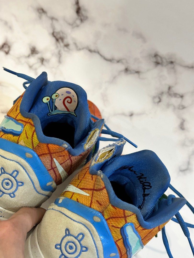 spongebob basketball shoes pineapple