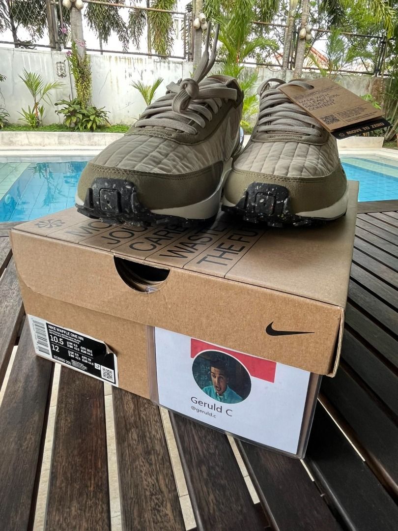 Nike Waffle One Rattan Sail Brown Kelp on Carousell