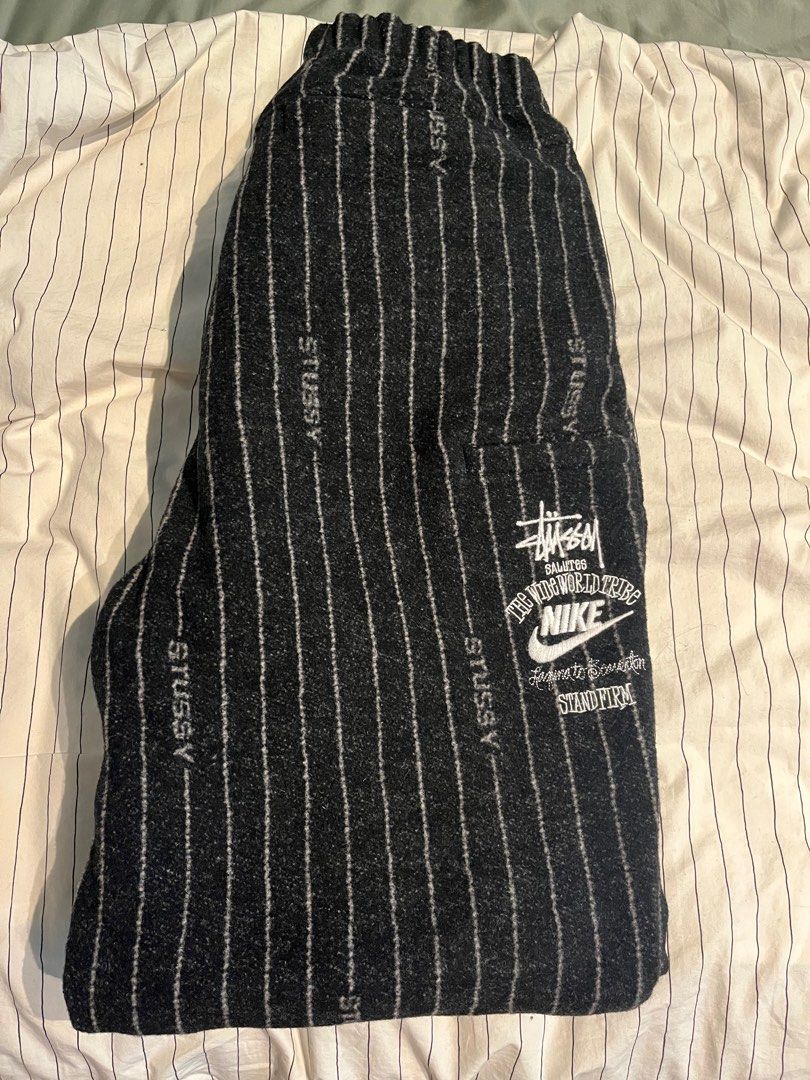 Nike x Stussy Striped Wool Pants, Men's Fashion, Bottoms, Trousers