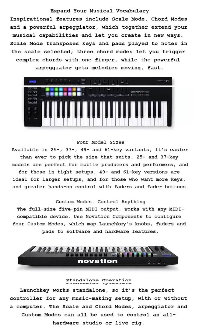 Novation Launchkey 49(MK3) MIDI keyboard (Category: Musical Instruments) located in Manila. Submitted by music_to_my_ears (Listing ID 1232124487, Image 2). Description: Bought brand new in July 2021. Lightly used. No box. RFS: Upgrade.