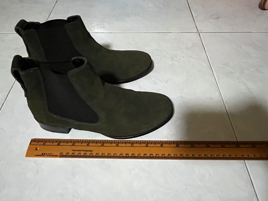 olive green platform boots