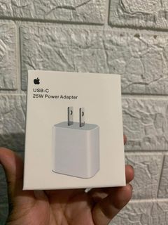Original apple charger (25 watts adapter only)