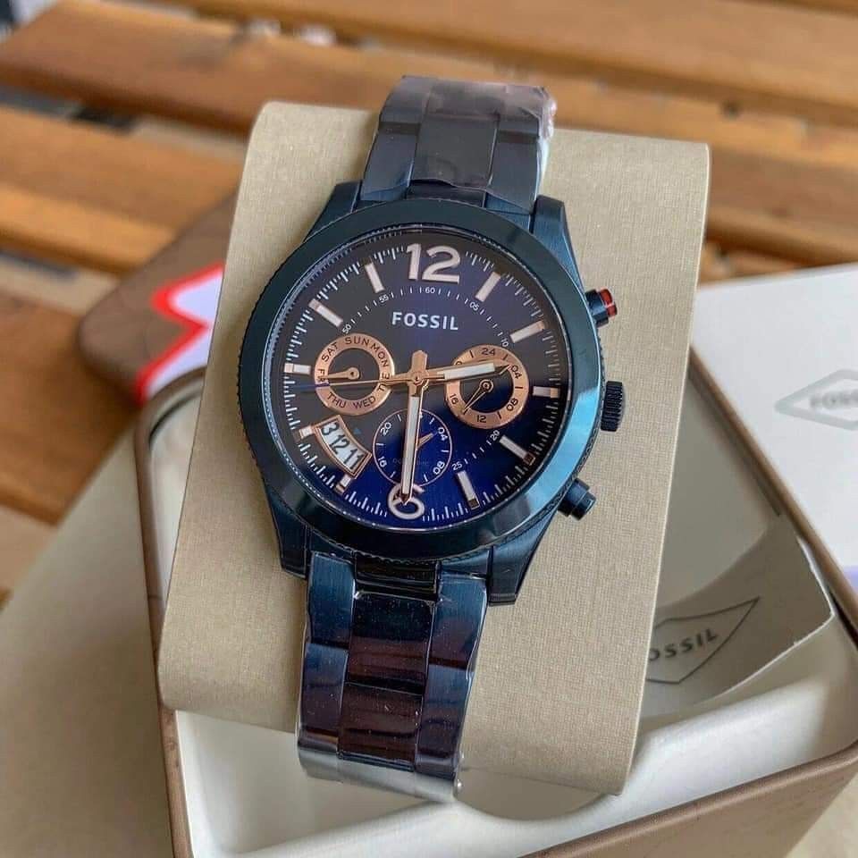 Original Fossil ES4093 Perfect Boyfriend Blue Multifunction Watch Women s Fashion Watches Accessories Watches on Carousell
