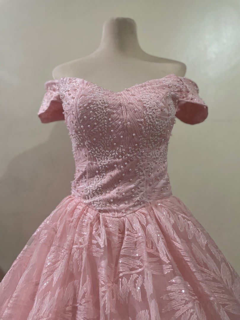 Pearl And Sequence Ball Gown (Category: Evening dresses & gowns) located in Caloocan City. Submitted by declutter_goods_for_less (Listing ID 1231967318, Image 1). Description: 🦋Bought for Php 10,000.00 and selling for only Php 4,000.00 🦋Used once for an event 🦋May fit M-L as it is can be adjusted at the back 🦋Shipping fee will be shouldered by the buyer 🦋Massage me for more information and photos.