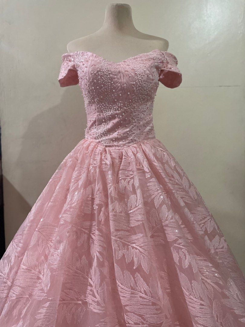 Pearl And Sequence Ball Gown (Category: Evening dresses & gowns) located in Caloocan City. Submitted by declutter_goods_for_less (Listing ID 1231967318, Image 2). Description: 🦋Bought for Php 10,000.00 and selling for only Php 4,000.00 🦋Used once for an event 🦋May fit M-L as it is can be adjusted at the back 🦋Shipping fee will be shouldered by the buyer 🦋Massage me for more information and photos.