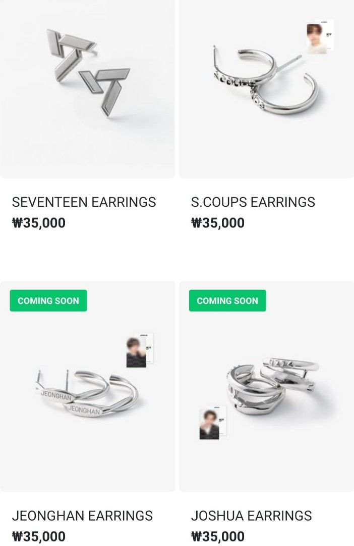 PO] SEVENTEEN 8th Anniversary Merch 'CONNECT' Earrings, Hobbies