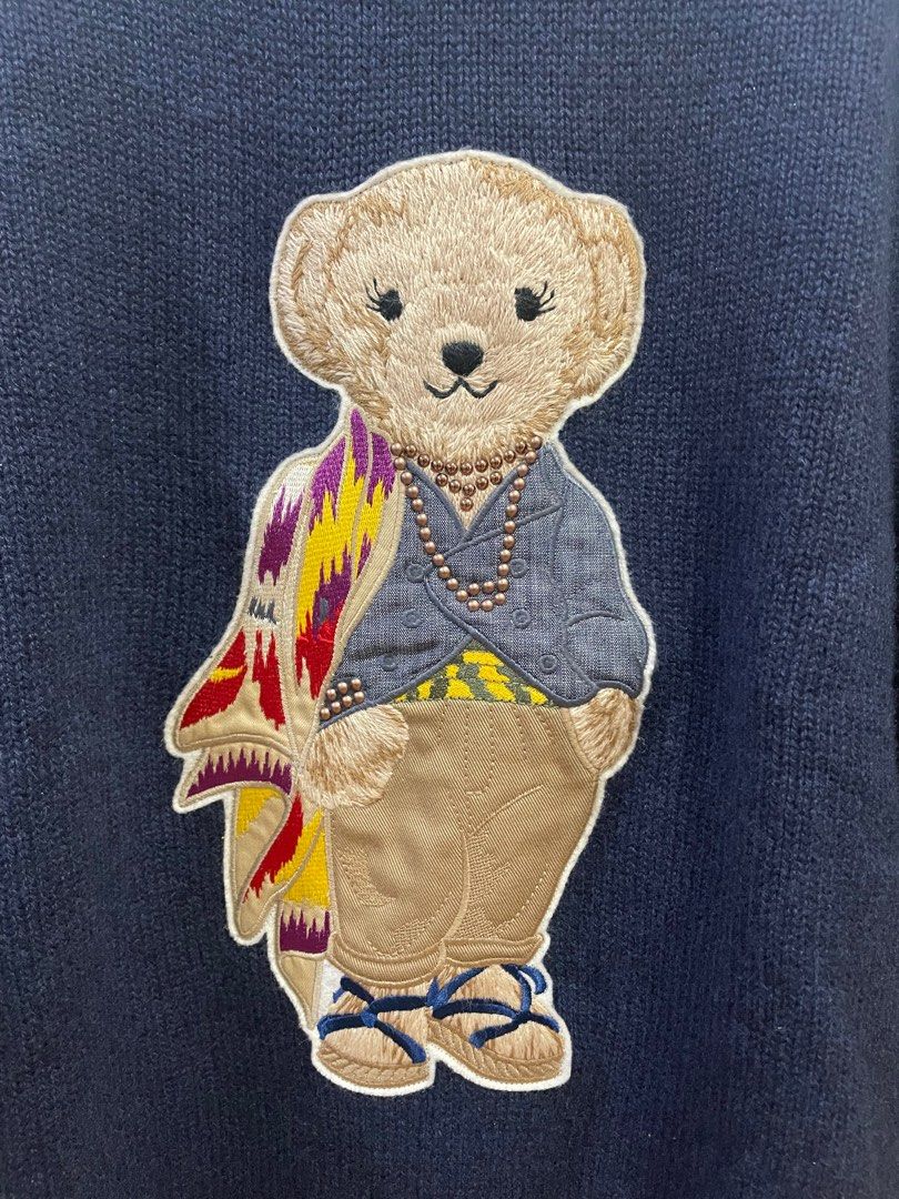 Polo Ralph Lauren purple label bear sweater