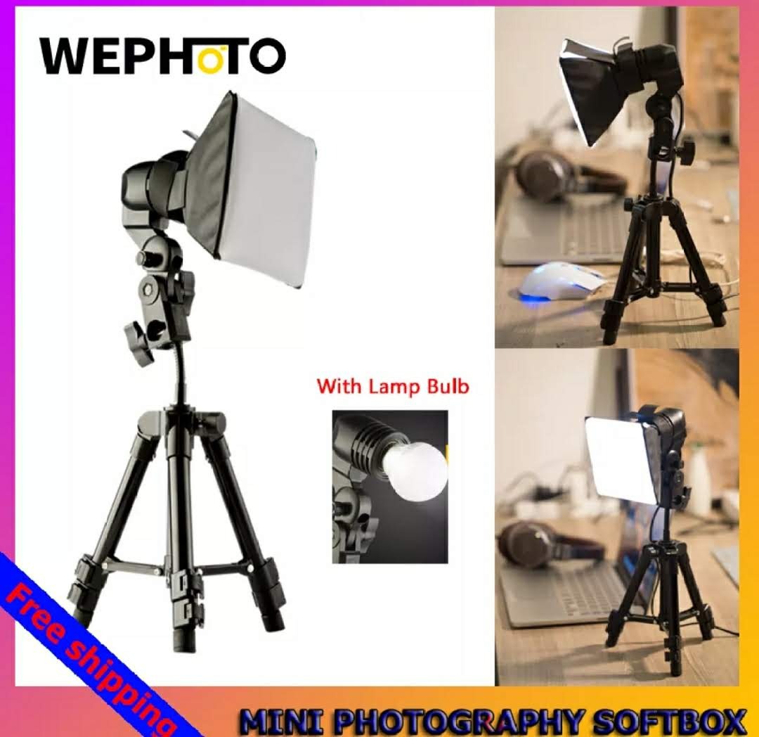 Portable Mini Studio photography Light Tripod lampu photoshoot